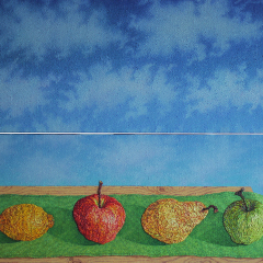 Oh, Heavens! 2016 / 2x 30x70 / Oil
