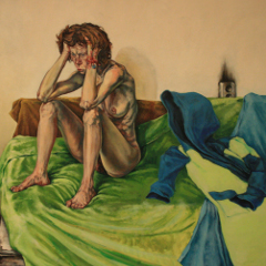 Etude in green 2008 / 130x150 / Oil