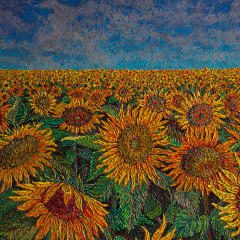 Sunflowers 2017 / 50x70 / Oil, canvas
