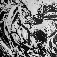 Wild horses 2018/ 70x100/ Pencil, paper