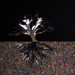 Parallel worlds 2017 / 35,5 x 34,5 / mixed media