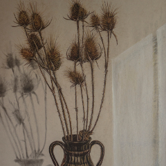 Thistle III 2020/ 100x70/ Mixed media