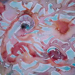 Fetus VIII/ 25x32/ Watercolor